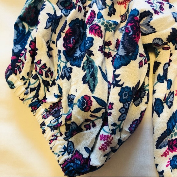 Joie Large Peasant Style Crop Top Ballon Sleeves Boho - Picture 9 of 16